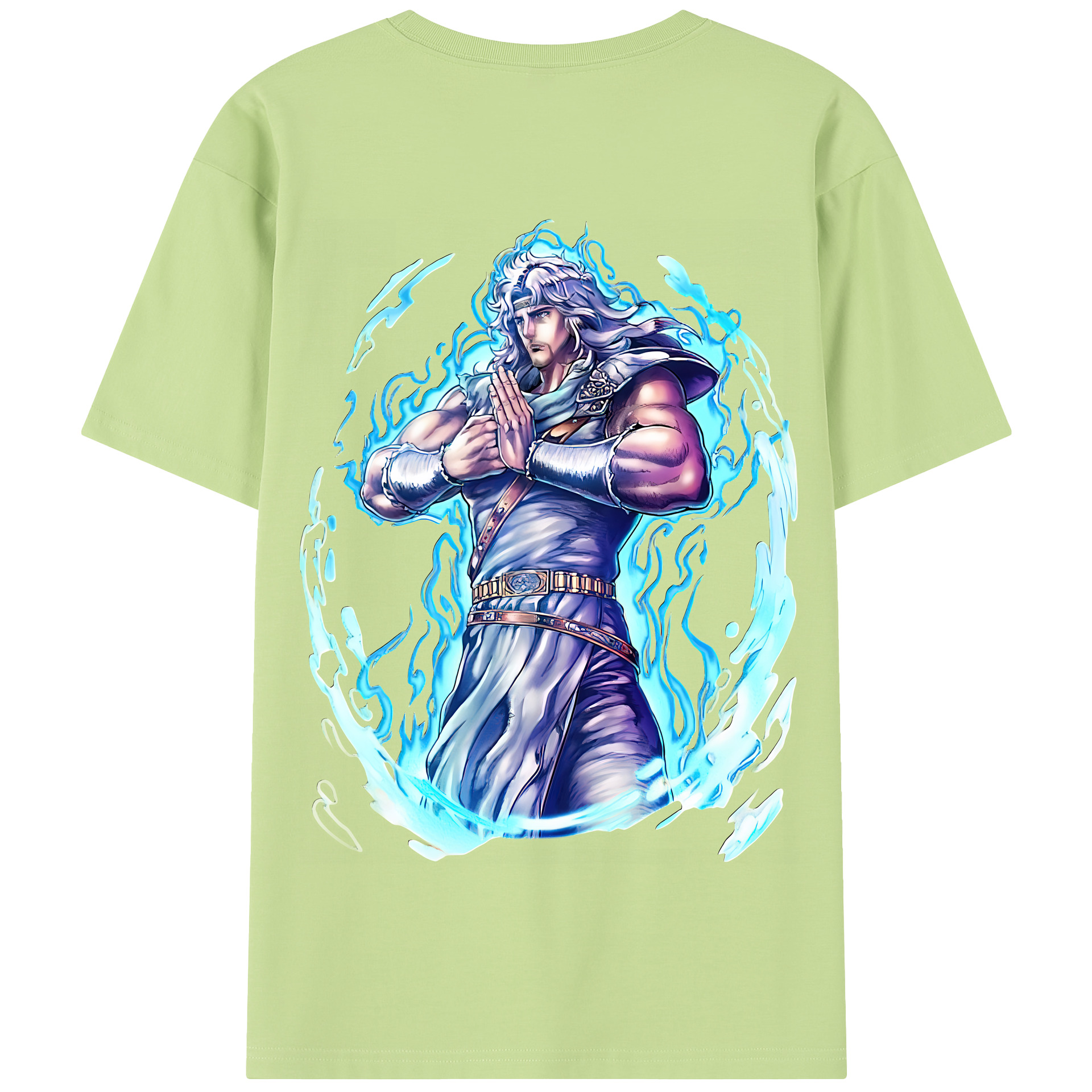 （画像用） 北斗の拳 Fist of the North Star 綿100％半袖Tシャツ（背面プリント）